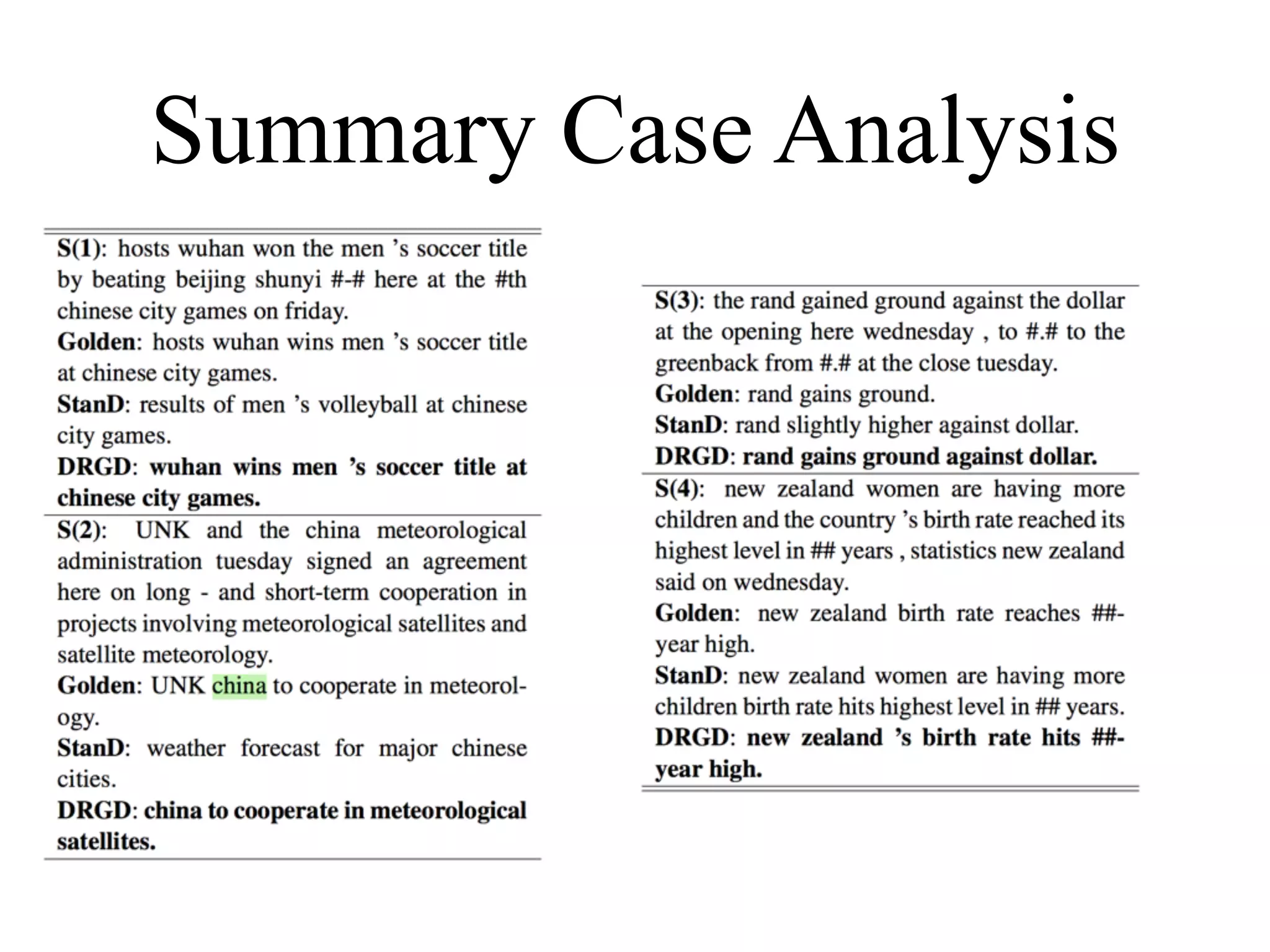 Deep recurrent generative decoder for abstractive text summarization | PPT