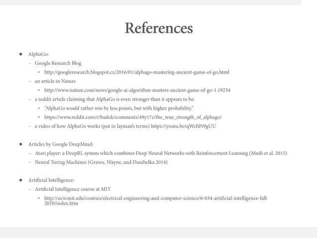 Deep reinforcement learning with Atari and Alphago | PPT