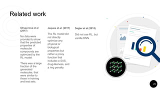 Deep reinforcement learning for de novo drug design | PPTX
