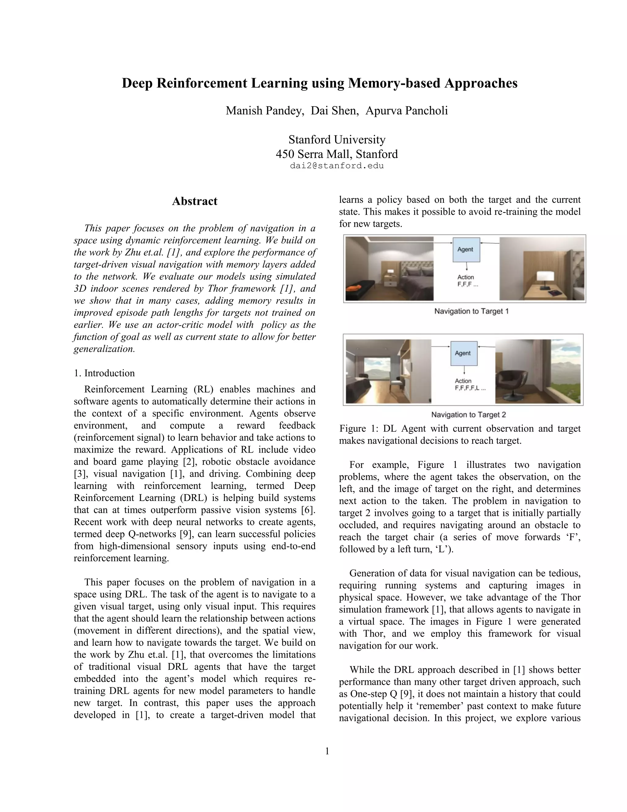 Deep Reinforcement Learning for Visual Navigation | PDF | Home ...