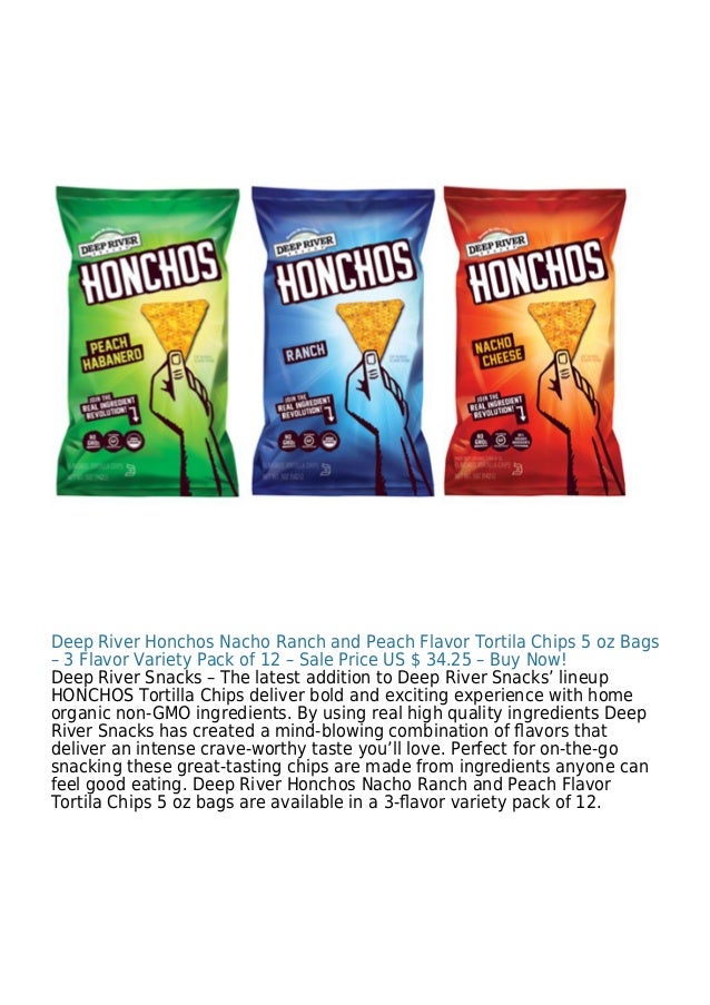Deep River Snacks Honchos Peach Habanero Tortilla Chips
