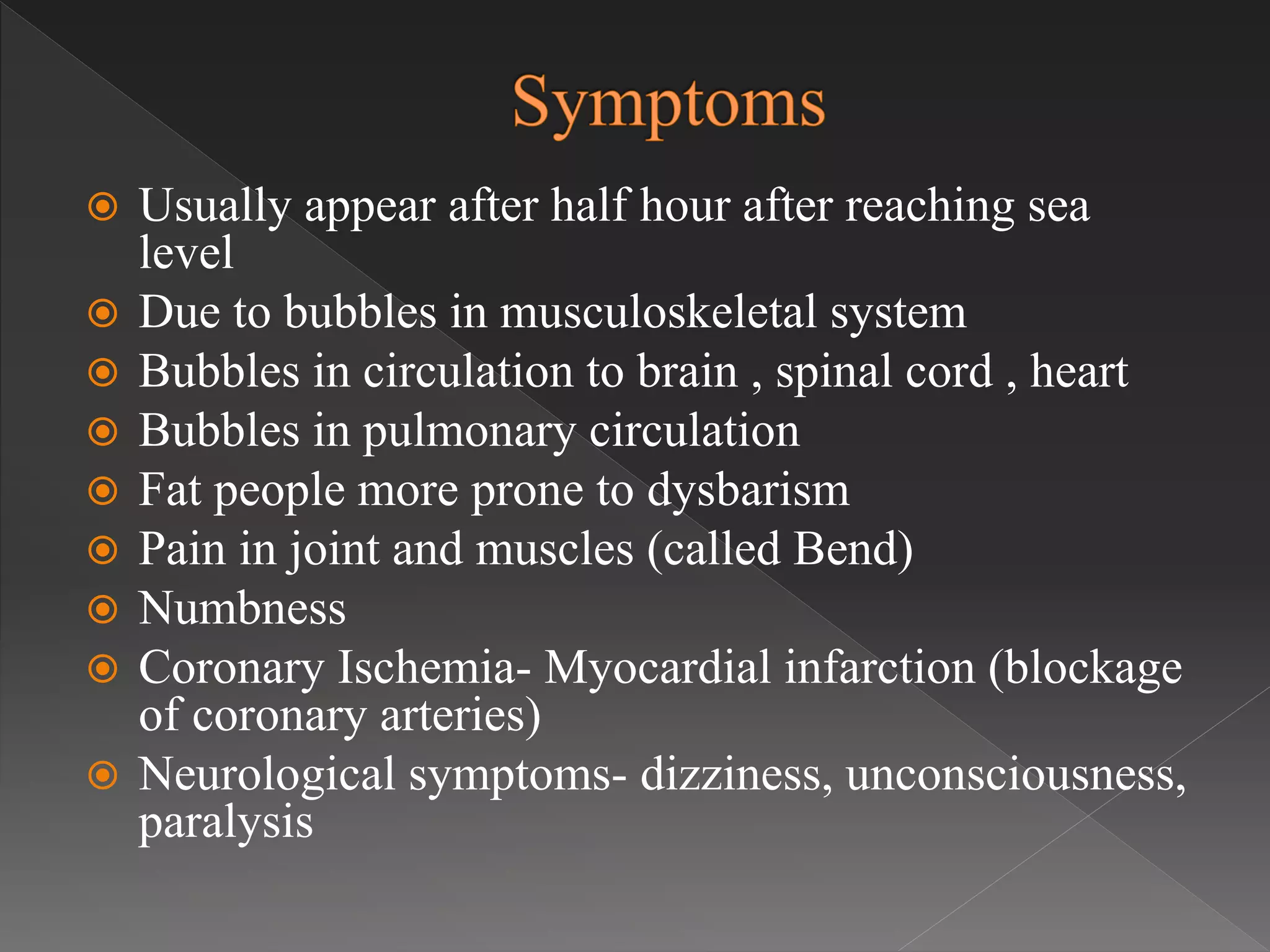 Deep sea diving and physiological response to high barometric pressure ...