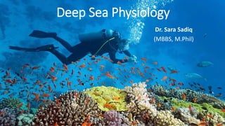 Deep Sea Physiology
Dr. Sara Sadiq
(MBBS, M.Phil)
 