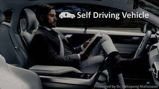 Self Driving Vehicle
Presented by Dr. Settapong Malisuwan
64
 