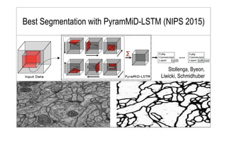 Best Segmentation with PyramMiD-LSTM (NIPS 2015)
Stollenga, Byeon,
Liwicki, Schmidhuber
 
