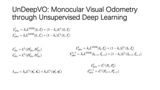 UnDeepVO: Monocular Visual Odometry
through Unsupervised Deep Learning
 