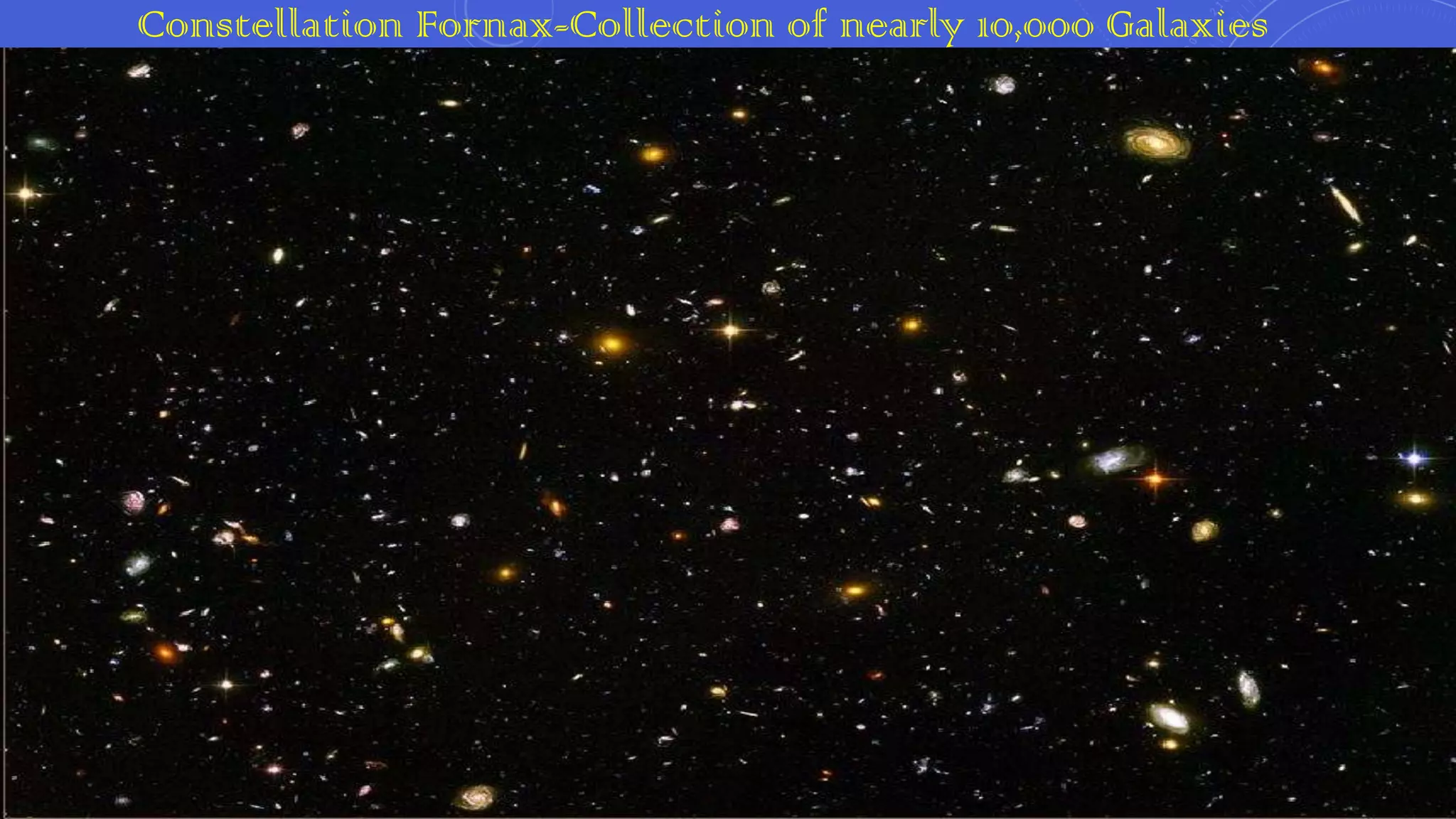 Constellation Fornax-Collection of nearly 10,000 Galaxies

 
