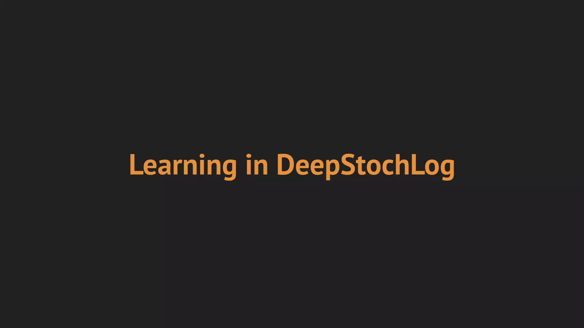 Learning in DeepStochLog
 