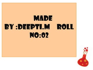 Made
by :DEEPTI.M Roll
no:02
 