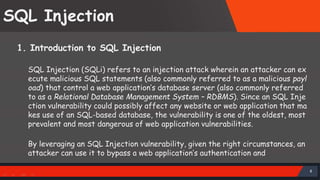 Deep understanding on Cross-Site Scripting and SQL Injection | PPT ...