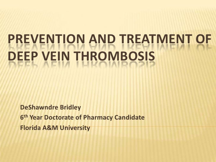deep vein thrombosis