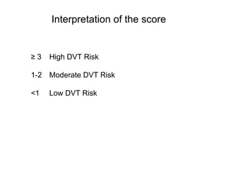 Deep vein thrombosis (dvt) | PPT