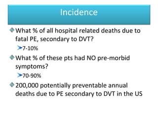 Deep vein thrombosis (dvt) | PPT
