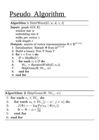Deepwalk vs Node2vec | PDF