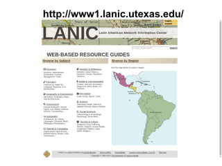 http://www1.lanic.utexas.edu/
 