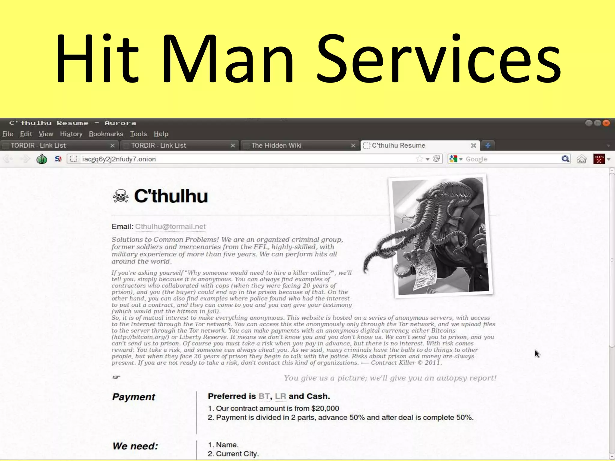 Hit Man Services