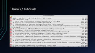 Ebooks / Tutorials
 