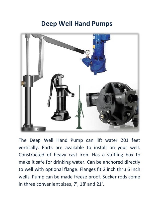 Deep Well Hand Pumps