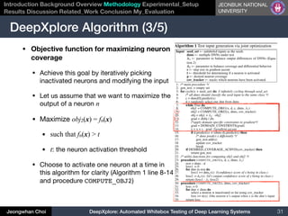 DeepXplore: Automated Whitebox Testing of Deep Learning Systems | PDF