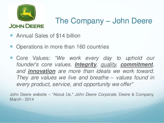 john deere supply chain case study