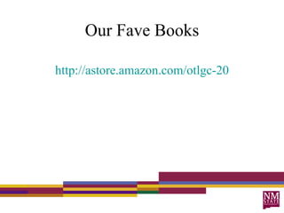 Our Fave Books http://astore.amazon.com/otlgc-20 