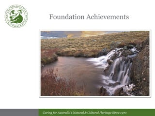 Foundation Achievements 
