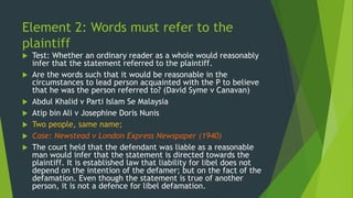 DEFAMATION I.pptx | Law