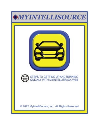 © 2022 MyIntelliSource, Inc. All Rights Reserved
STEPS TO GETTING UP AND RUNNING
QUICKLY WITH MYINTELLITRACK WEB
 