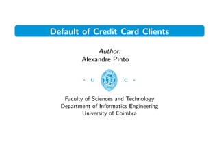 Default Credit Card Prediction | PDF