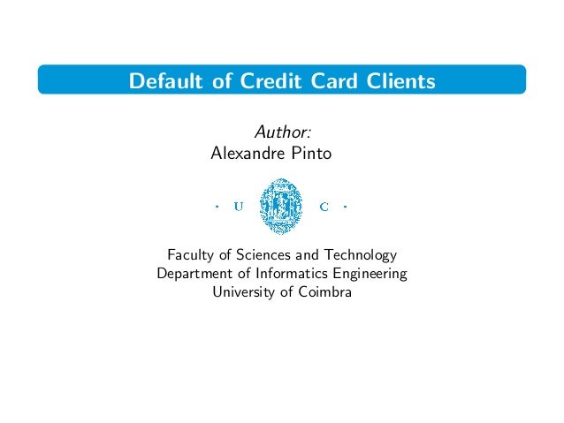 defaults on credit cards