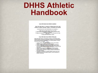 DHHS Athletic
Handbook

 