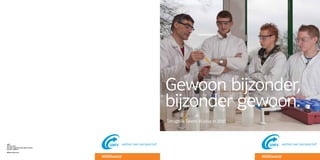 Gewoon bijzonder,
                                       bijzonder gewoon.
                                       Terugblik Talent 45-plus in 2010



UWV
Februari 2011
Aan deze uitgave kunnen geen rechten
worden ontleend.

WB110 15743 02-11
 