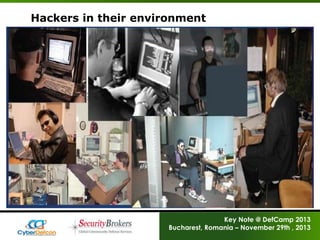 Hackers in their environment

Key Note @ DefCamp 2013
Bucharest, Romania – November 29th , 2013

 