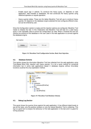 Time-Based Blind SQL Injection Using Heavy Queries | PDF
