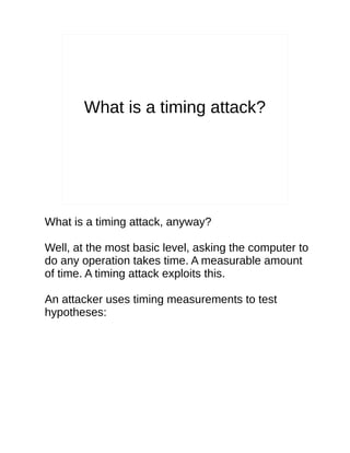 Defcon 22-paul-mcmillan-attacking-the-iot-using-timing-attac
