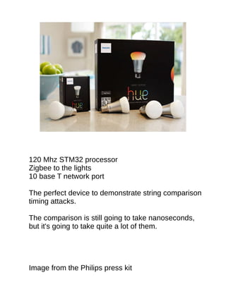 Defcon 22-paul-mcmillan-attacking-the-iot-using-timing-attac