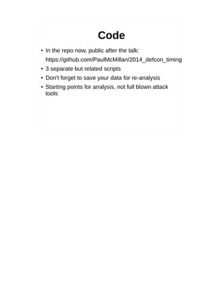 Defcon 22-paul-mcmillan-attacking-the-iot-using-timing-attac