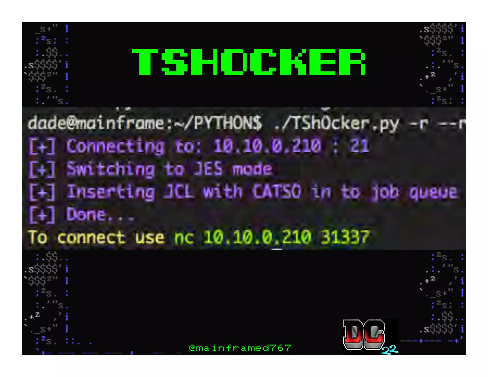 TShocker
@mainframed767
 