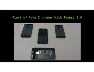 Fleet of Fake I phones With Teensy 3.0
 
