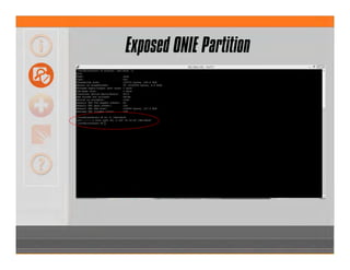 Exposed ONIE Partition
 