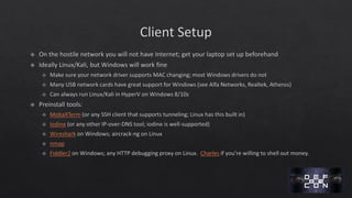 DEF CON 24 - Grant Bugher - Bypassing captive portals