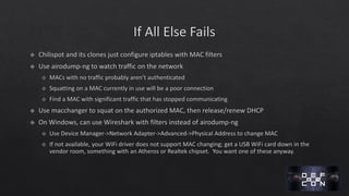 DEF CON 24 - Grant Bugher - Bypassing captive portals