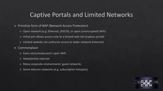 DEF CON 24 - Grant Bugher - Bypassing captive portals