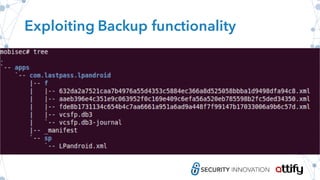 Exploiting Backup functionality
 
