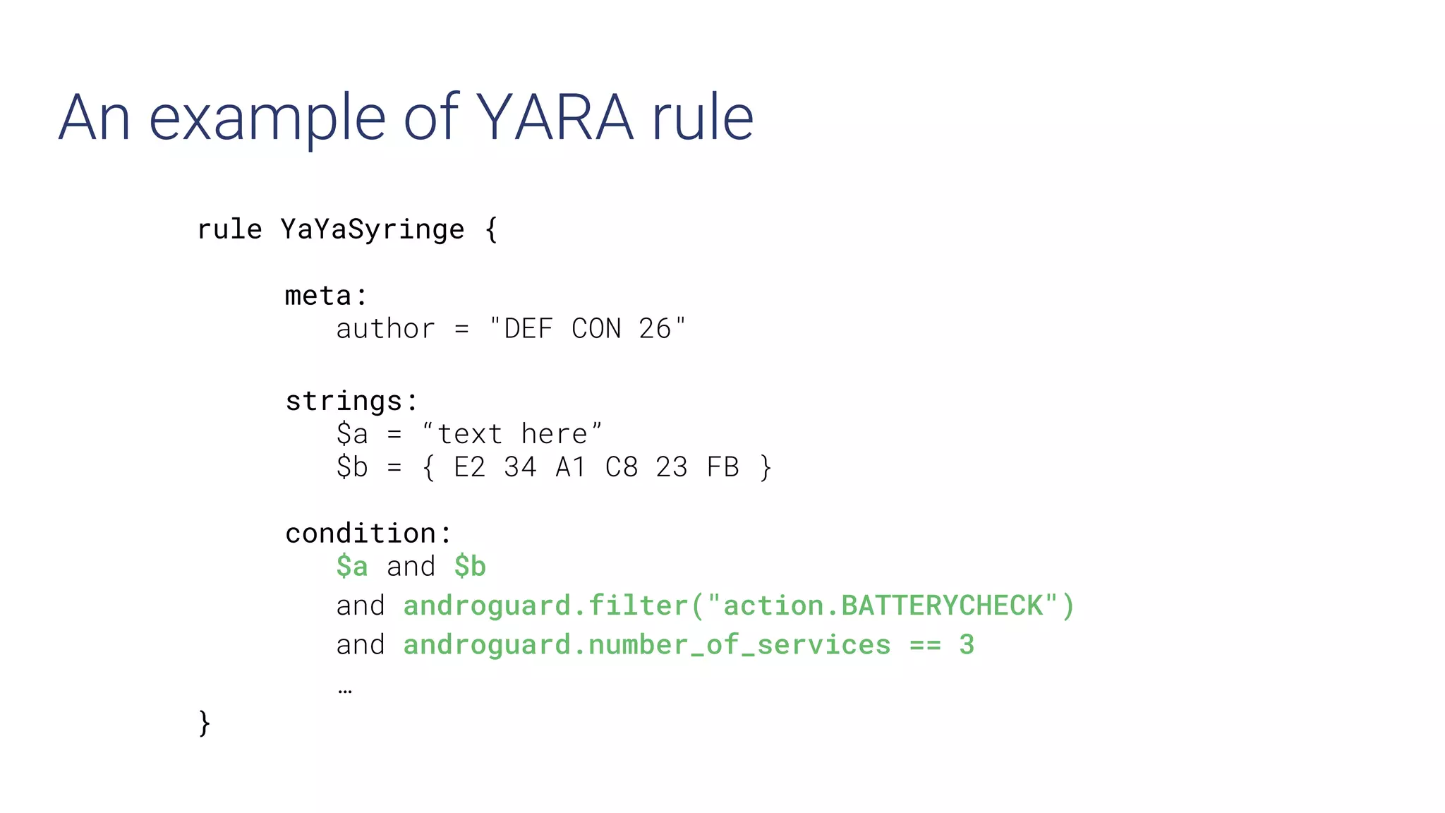 Looking for Perfect Signature : An Automatic YARA Rules Generation ...