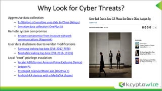 Vulnerable Out of the Box: An Evaluation of Android Carrier Devices | PPT