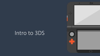 Intro to 3DS
 
